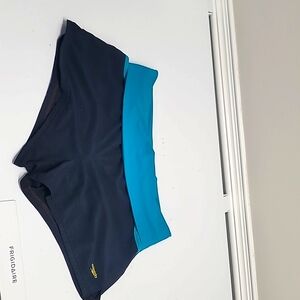 Speedo Navy and Teal Women's Swim Shorts